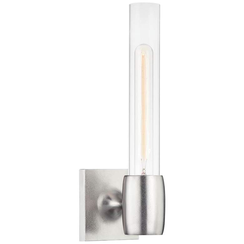 Image 1 Hudson Valley Hogan 14 1/2"H Burnished Nickel Wall Sconce
