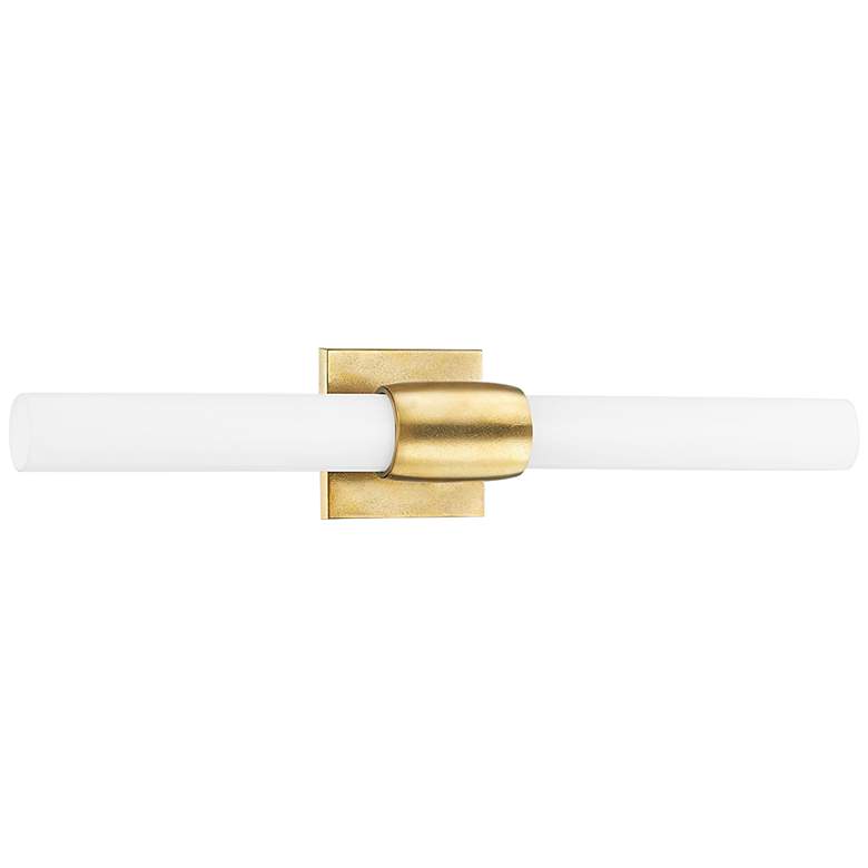 Image 1 Hudson Valley Hogan 23" Wide Aged Brass 2-Light Bath Light