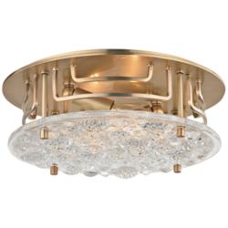 Hudson Valley Holland 11 1/4&quot; Wide Aged Brass Ceiling Light