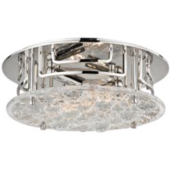 Hudson Valley Holland 11 1/4&quot;W Polished Nickel Ceiling Light