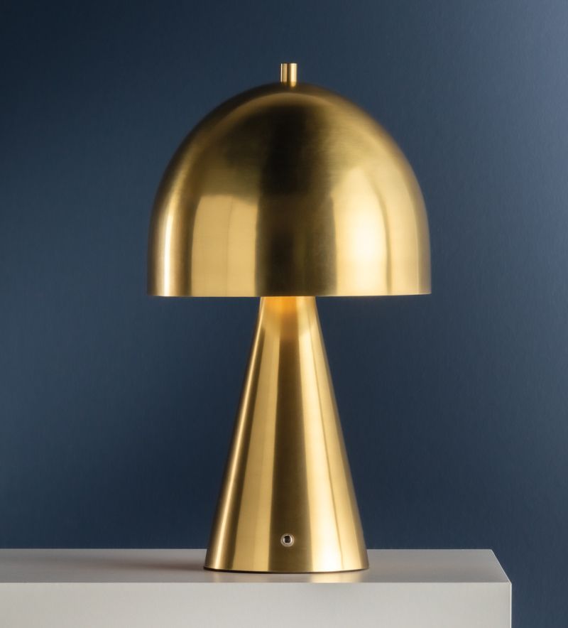 Image 3 Hudson Valley Hopkinton Rechargeable Table Lamp 8.75 Inch In Aged Brass more views