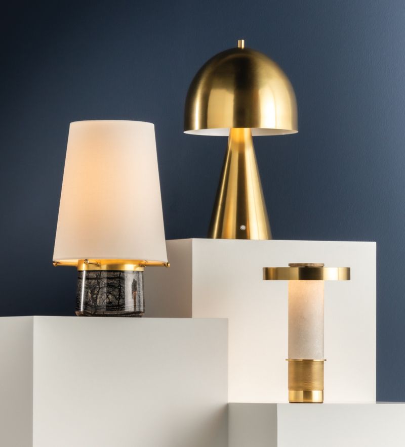 Image 4 Hudson Valley Hopkinton Rechargeable Table Lamp 8.75 Inch In Aged Brass more views