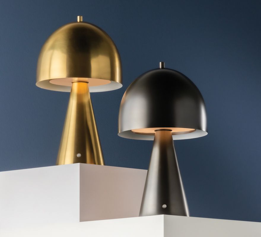 Image 5 Hudson Valley Hopkinton Rechargeable Table Lamp 8.75 Inch In Aged Brass more views