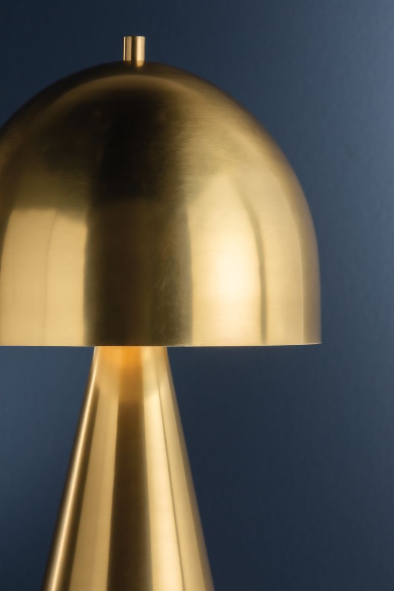 Hudson Valley Hopkinton Rechargeable Table Lamp 8.75 Inch In Aged Brass