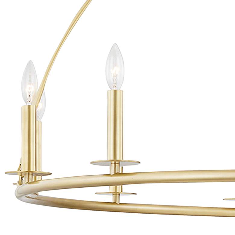 Image 2 Hudson Valley Howell 47" Wide Aged Brass 12-Light Chandelier more views