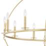 2_Hudson Valley Howell 47" Wide Aged Brass 20-Light Chandelier more views