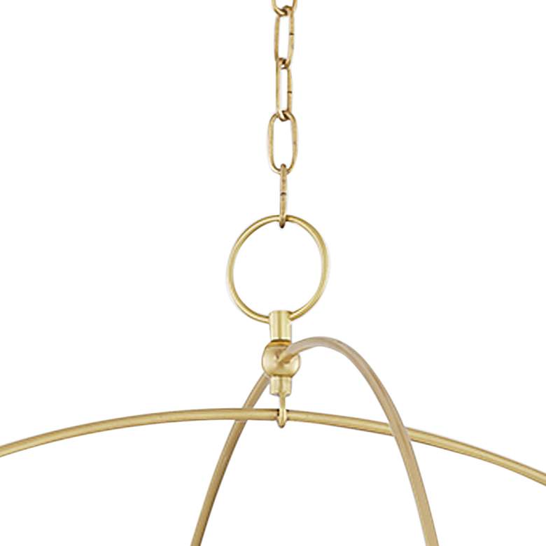 Image 3 Hudson Valley Howell 47" Wide Aged Brass 20-Light Chandelier more views