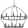 1_Hudson Valley Howell 47" Wide Aged Iron 20-Light Chandelier