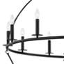 2_Hudson Valley Howell 47" Wide Aged Iron 20-Light Chandelier more views