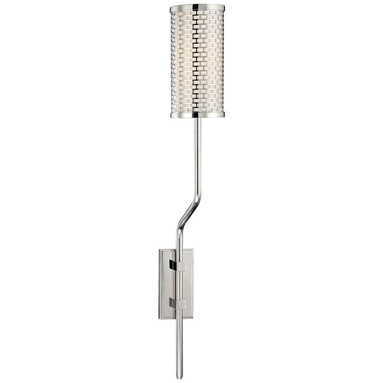 Image 1 Hudson Valley Hugo 25 1/2 inchH Polished Nickel Wall Sconce