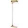Hudson Valley Hunts Point Aged Brass Floor Lamp