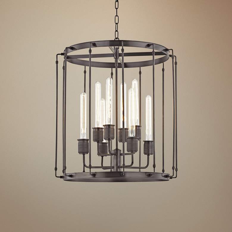 Image 1 Hudson Valley Hyde Park 22" Wide Old Bronze Pendant Light