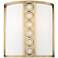 Hudson Valley Infinity 10 1/2" High Aged Brass Wall Sconce