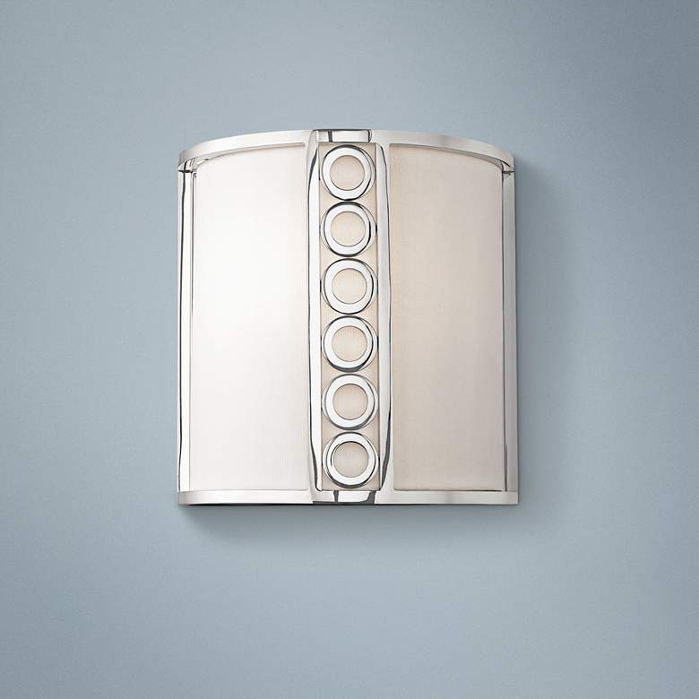 Image 1 Hudson Valley Infinity 10 1/2"H Polished Nickel Wall Sconce