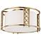 Hudson Valley Infinity 16" Wide Aged Brass Ceiling Light