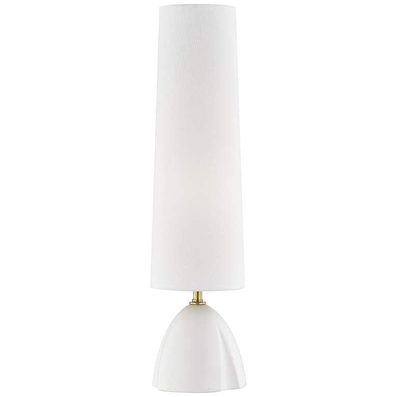 Image 1 Hudson Valley Inwood White Ceramic Table Lamp
