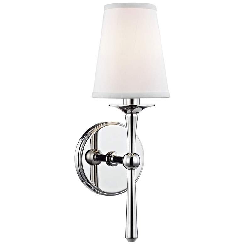 Image 2 Hudson Valley Islip 14 3/4" High Polished Nickel Wall Sconce