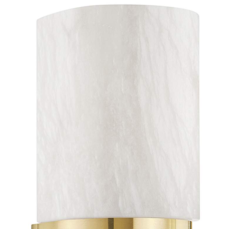 Image 2 Hudson Valley Jamesport 13 3/4" High Aged Brass Wall Sconce more views