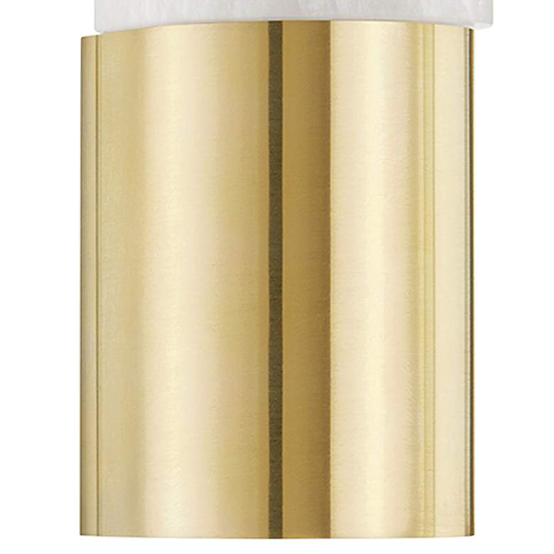 Image 3 Hudson Valley Jamesport 13 3/4" High Aged Brass Wall Sconce more views