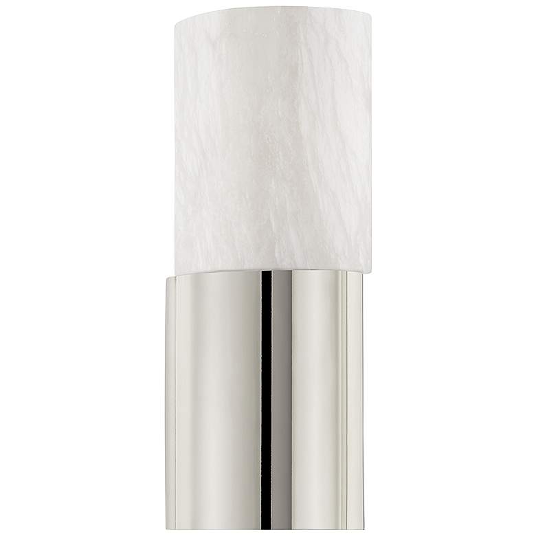 Image 1 Hudson Valley Jamesport 13 3/4" High Polished Nickel Wall Sconce