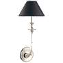 Hudson Valley Jasper 18 3/4" Black and Polished Nickel Wall Sconce