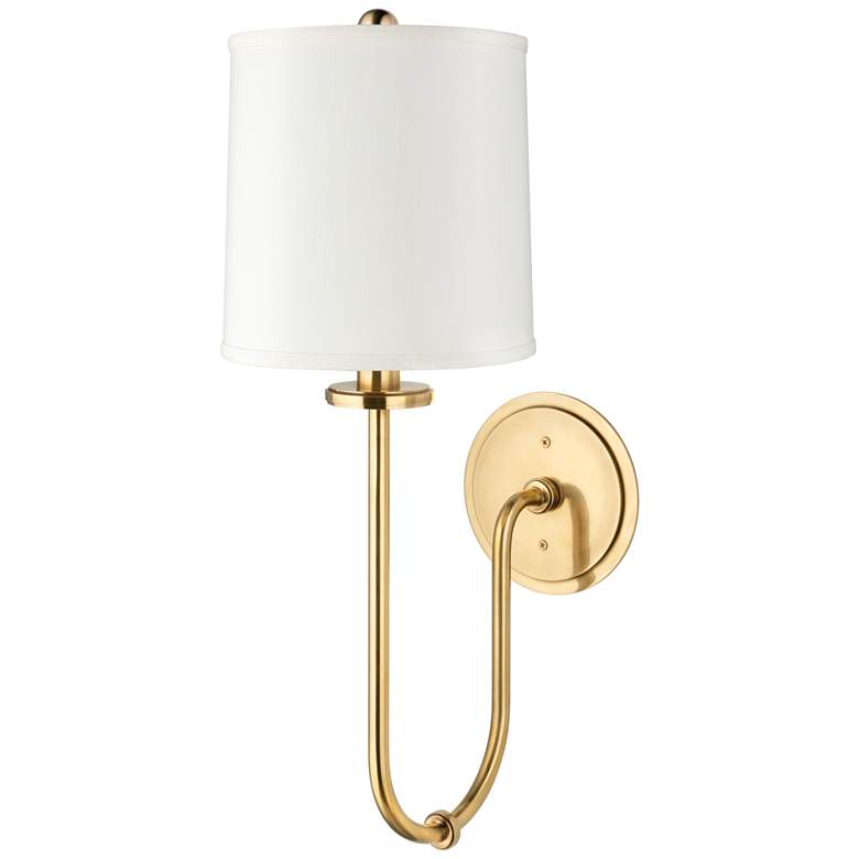 Image 1 Hudson Valley Jericho 20 1/2" High Aged Brass Wall Sconce