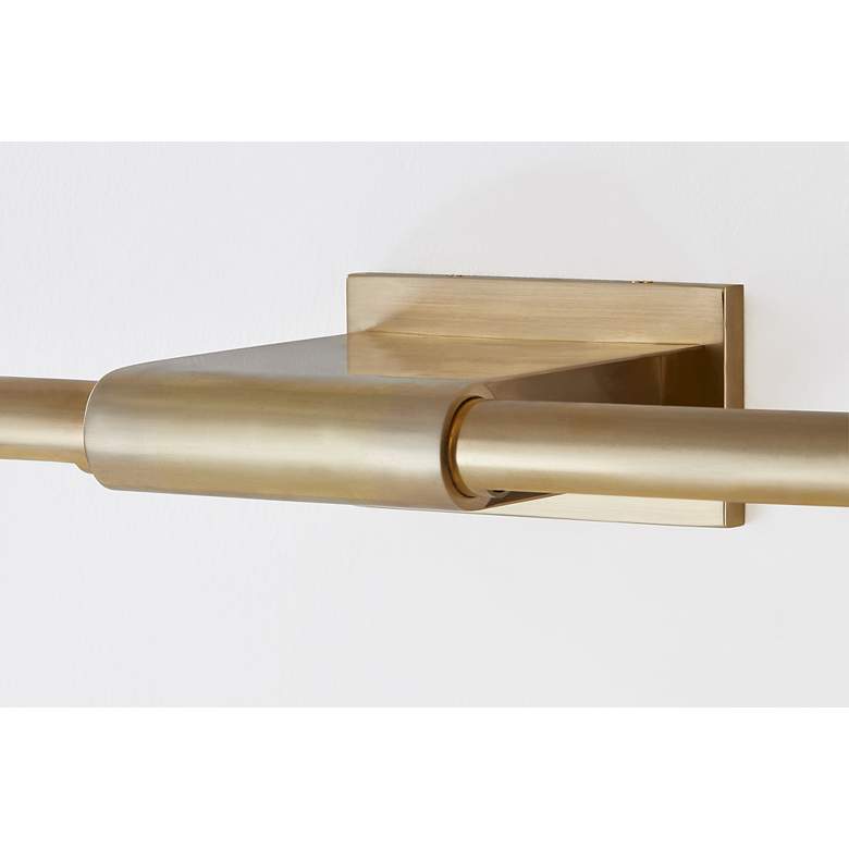 Image 2 Hudson Valley Jerome 22.25" Wide Aged Brass Modern LED Picture Light more views