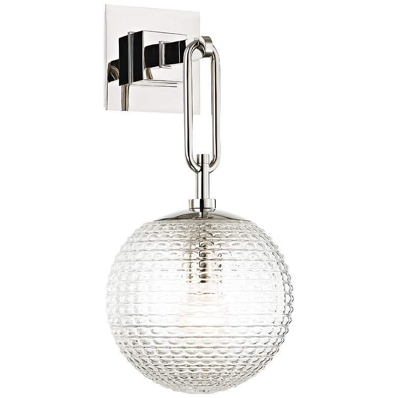 Image 1 Hudson Valley Jewett 17" High Polished Nickel Wall Sconce