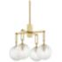 Hudson Valley Jewett 24" Wide Aged Brass 4 Light Chandelier