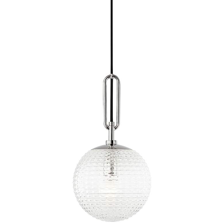 Image 1 Hudson Valley Jewett 8"W Polished Nickel Mini Pendant Light