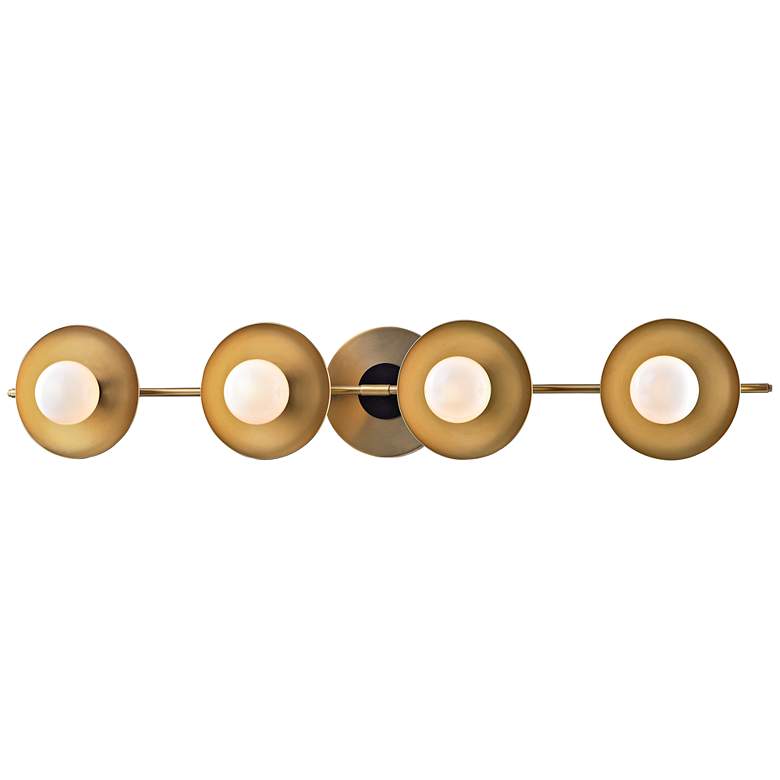 Image 1 Hudson Valley Julien 26 3/4"W Aged Brass LED Bath Light