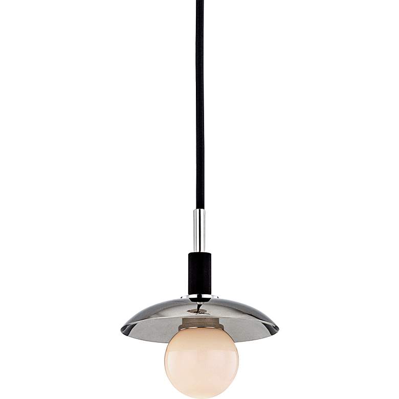 Image 1 Hudson Valley Julien 4 3/4 inch Wide Nickel LED Mini Pendant