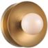 Hudson Valley Julien 4 3/4"H Aged Brass LED Wall Sconce
