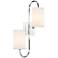 Hudson Valley Junius 22"H 2-Light Polished Nickel Sconce