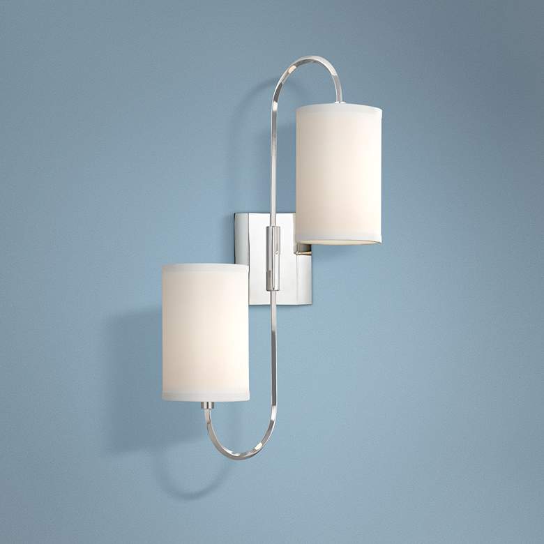 Image 1 Hudson Valley Junius 22"H 2-Light Polished Nickel Sconce