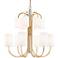 Hudson Valley Junius 34 3/4" Wide Aged Brass Chandelier