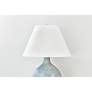 3_Hudson Valley Kearny 19" High Seaglass Blue Ceramic Table Lamp more views