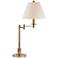 Hudson Valley Kennett Vintage Brass Swing Arm Table Lamp