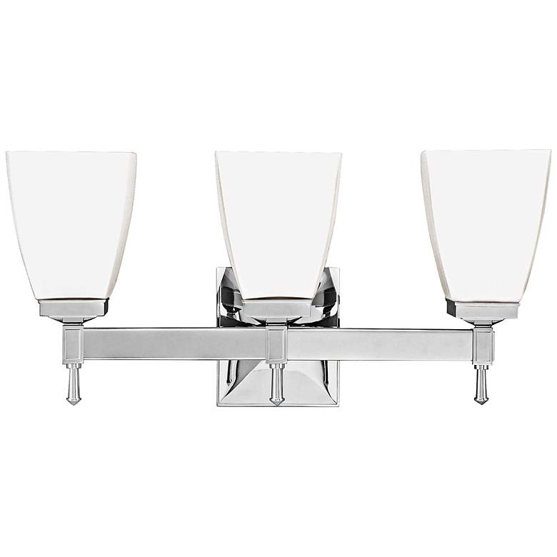 Image 1 Hudson Valley Kent 3-Light 18" Wide Chrome Bath Light
