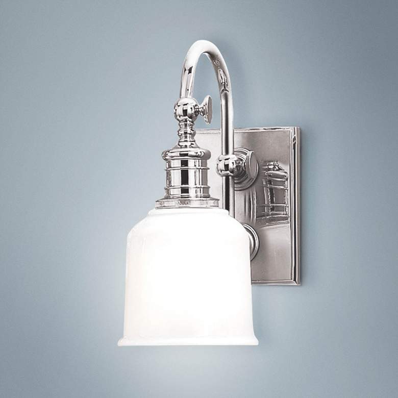 Image 1 Hudson Valley Keswick 11 inch High Chrome Wall Sconce