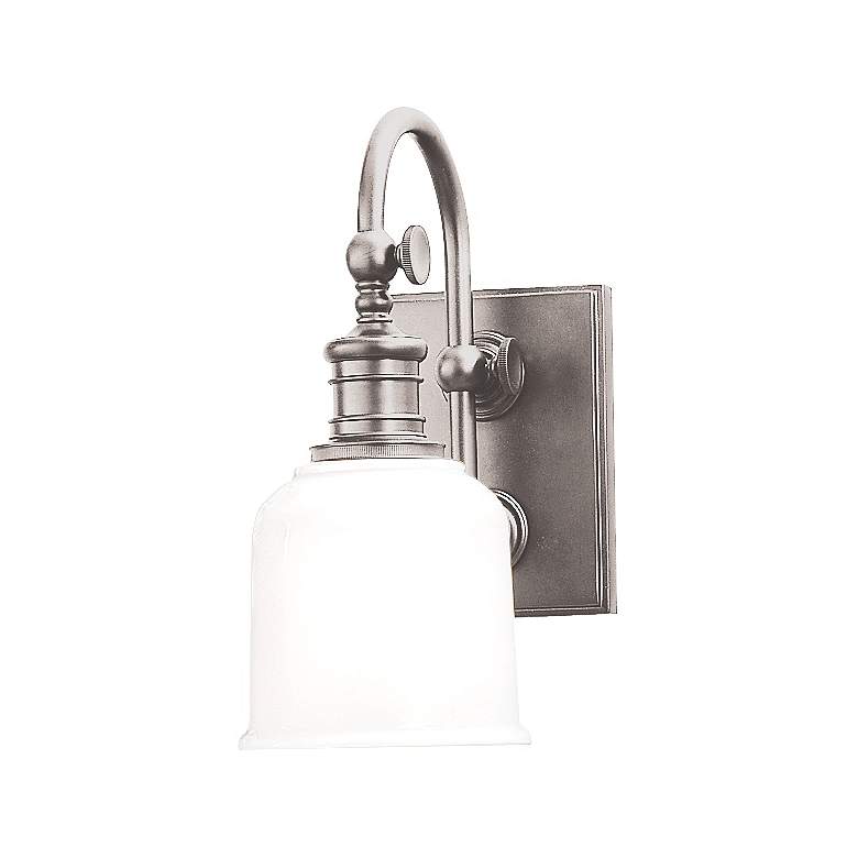 Image 1 Hudson Valley Keswick 11" High Satin Nickel Wall Sconce