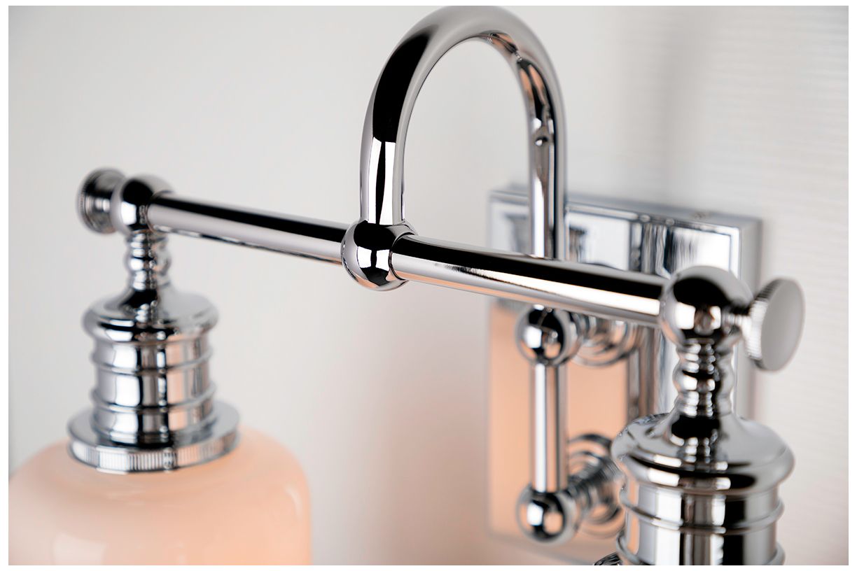 Hudson Valley Keswick 13 1/2" Wide Chrome 2-Light Bath Light