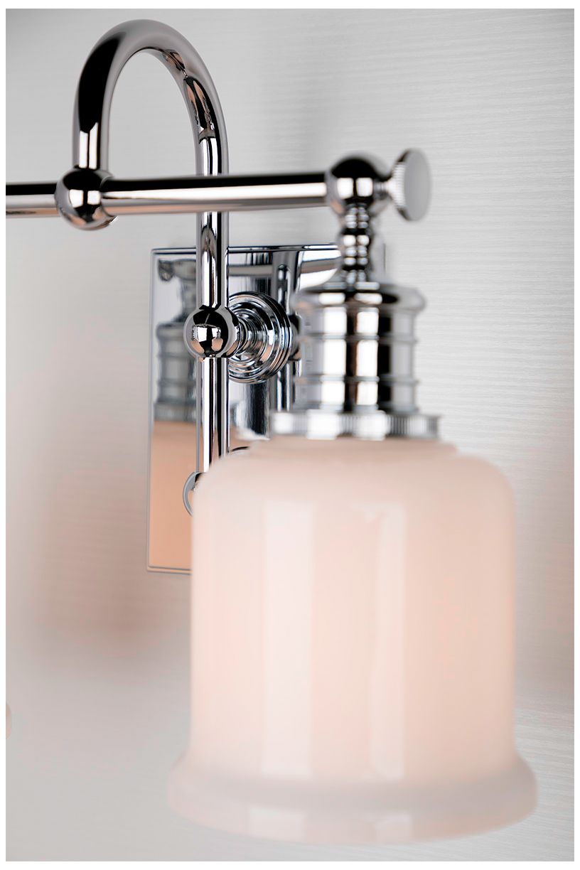 Image 7 Hudson Valley Keswick 13 1/2" Wide Chrome 2-Light Bath Light more views