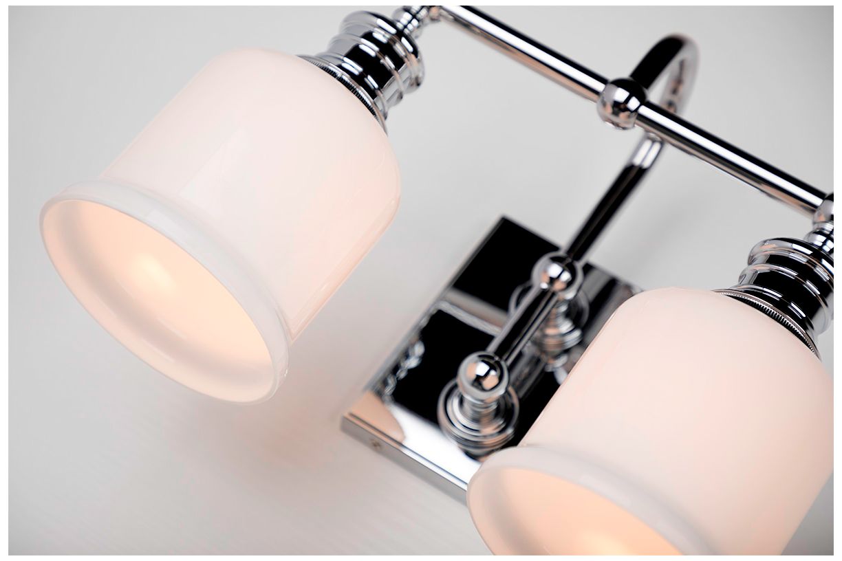 Hudson Valley Keswick 13 1/2" Wide Chrome 2-Light Bath Light