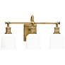 Hudson Valley Keswick 21" Wide Aged Brass Bath Light