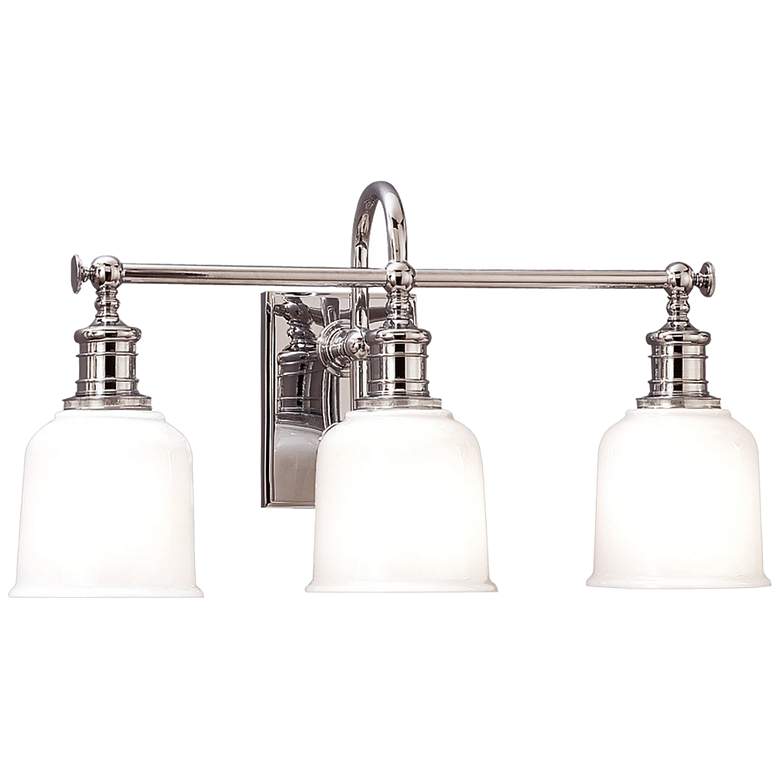 Image 1 Hudson Valley Keswick 21" Wide Polished Chrome 3 Light Bath Bracket