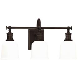 Hudson Valley Keswick 21"W 3-Light Old Bronze Bath Light