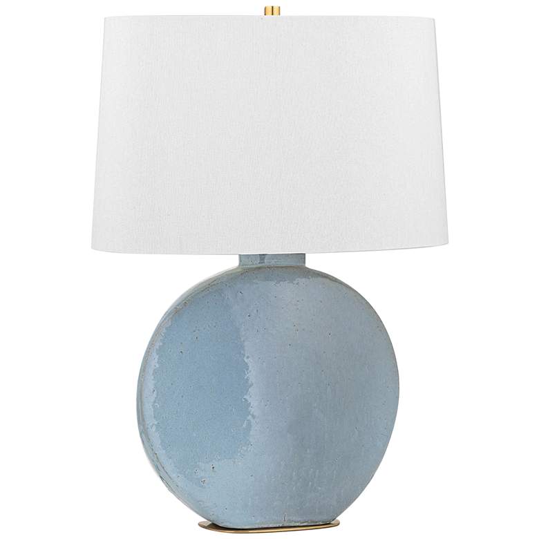 Image 2 Hudson Valley Kimball Gray Ceramic Table Lamp