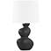 Hudson Valley Kingsley Satin Black Ceramic Table Lamp