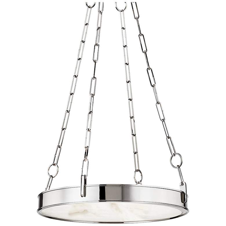 Image 1 Hudson Valley Kirby 20" Wide Polished Nickel 1 Light LED Chandelier